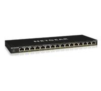 NETGEAR Switch PoE Gigabit Ethernet Switch de Red no gestionado de 16 Puertos GS316P - con 16x PoE+ Consumo 115W, Montaje en sobremesa o Pared