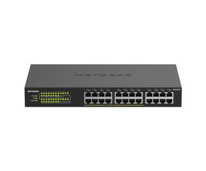 Conmutador no gestionado de 24 puertos NETGEAR GS324P [16x Gigabit Ethernet, PoE+ 190W]