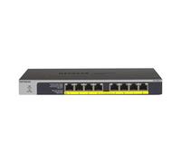 NETGEAR GS108LP No administrado Gigabit Ethernet (10/100/1000) Energía sobre Ethernet (PoE) 1U Negro, Gris