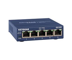 Conmutador no gestionado NETGEAR GS105GE [5x Gigabit Ethernet]