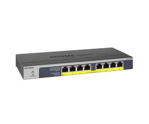 Conmutador no gestionado NETGEAR GS108PP [8 puertos Gigabit Ethernet PoE+, 120 W]
