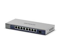 NETGEAR Switch de 8 Puertos y 10 GB GS108X | Switch Ethernet multigigabit - 1 Puerto SFP+ 10G - Montaje en sobremesa o en Bastidor, y protección de por Vida