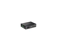 Conmutador no gestionado - TRENDnet - TI-G62 - 5 puertos Gigabit - SFP compartido - Carril DIN IP30