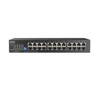 Zyxel Switch Ethernet de 24 Puertos | Unmanaged Gigabit | GS1100-24ES | 24x Puertos GbE, Control por Interruptor DIP, Sin Ventilador, Kit de Montaje en Pared Incluido