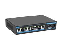 Conmutador PoE 2,5G de 8 Puertos, conmutador Gigabit, conmutador Ethernet, Conector PoE 10G SFP RJ45 (Size : PoE Switch 9 Port)