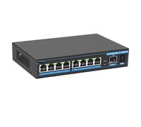 Conmutador PoE de 2,5G, conmutador Ethernet de Red de 2,5g, 4 Puertos, 8 Puertos, concentrador LAN no administrado, sin Ventilador, AI WTD, Plug and Play (Size : PoE Switch 9 Port)