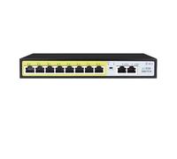 Conmutador PoE de 8 Puertos 48V 100M Fuente de alimentación Externa de 90W Adecuada for cámaras de Red