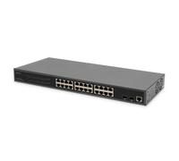 Conmutador PoE Gigabit Digitus 24 puertos + 2 SFP L2 Gestionado 1U