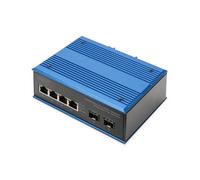Conmutador PoE Gigabit Ethernet Industrial Digitus 4+2 Puertos