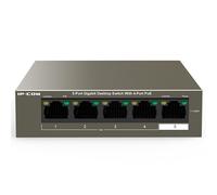 Conmutador PoE Gigabit IP-COM G1105P-4-63W de 5 Puertos con Protección contra Rayos