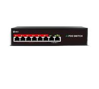 Conmutador PoE Inteligente de 6 Puertos AI, 48V, 10/100Mbps, 100W, Fuente de alimentación incorporada, conmutador Ethernet