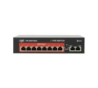 Conmutador PoE PNI SWPOE82, 8 Puertos PoE de 100 Mbps y 2 Puertos UP Link de 100 Mbps, 120 W, función AI Extender hasta 250 m, protección contra Rayos de 4 kV