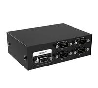 Conmutador RS232 4 en 1 con salida serial DB9, 4x1, para consola de PC, controlador selector de uso compartido de impresora