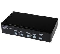 StarTech.com Conmutador Switch KVM de 4 Puertos de Vídeo DVI con Doble Enlace - Audio USB 2.0