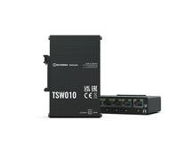 Conmutador - TELTONIKA - TSW010 - Gigabit Ethernet - Diseño industrial - Fuente de alimentación