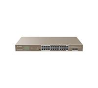 Conmutador Tenda G1126P-24-410W, 24 Puertos Gigabit Ethernet con PoE y 2 Puertos SFP