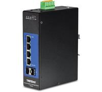Conmutador TRENDnet TI-G642i Gestorado L2 4 Puertos Gigabit 2 Ranuras SFP Montaje DIN