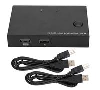 Conmutador USB 3.0 Plug and Play. Compatible con dos ordenadores para compartir dispositivos. Selector KVM USB con mando a distancia y