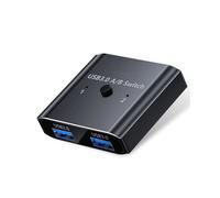 Conmutador USB 3.0, Salida 2 en 1, Conmutador KVM USB Bidireccional, Compartir Impresora/Escáner, Alta Velocidad de 5 Gbps, para Windows, y para
