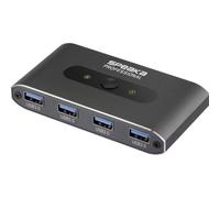 Conmutador USB SpeaKa Professional 2 puertos USB-C a 4 USB-A 3.0 con cable 1 m