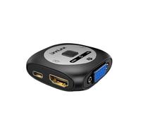 Conmutador VGA 2x1 + a Video Switcher 1080P 60Hz 2 en 1 convertidor de salida,Fluidez Increíble