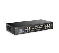 Zyxel Switch de Red 24 Puertos | Conmutador Ethernet Gigabit No Gestionado | 24 Puertos GbE | Dip Conmutable | Sin Ventilador | Kits de Montaje en Pared y en Rack Incluidos | GS1100-24ES
