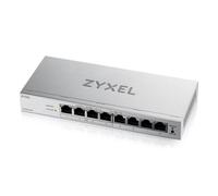 Zyxel Switch Ethernet PoE 8 Puertos | Conmutador Gigabit Gestionable en Web | 4 Puertos PoE+ Budget de 68W | QoS, Link Aggregation, VLAN, IGMP Snooping | Sin Ventilador | De Escritorio [GS1200-8HPv3]