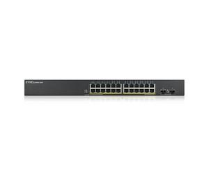 Conmutador Zyxel GS190024HPV2 24x 1Gb 2x SFP manejable | GS190024HPV2-EU0101F