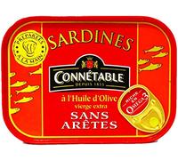 Connables Sardinas con Aceite de Oliva Virgen Extra Sin Bordes 115gr