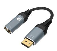 ConnBull Cable Adaptador de Displayport 1.4 a HDMI 2.1 8K, Soporte de Convertidor de Cable de DP Macho a HDMI Macho 8K@60Hz 4K@120Hz para Monitores de Proyectores de Televisión