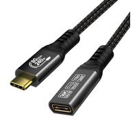 ConnBull - Cable alargador Thunderbolt 5 80 Gbps de 0,5 m, cable USB C, compatible con dispositivos Thunderbolt 4/3, USB C 3.2/3.1