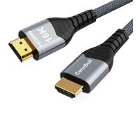 ConnBull Cable HDMI 2.2 16K 96Gbps 1m, Ultra Alta Velocidad HDMI Cable Soporte 16K 60Hz 8K 240Hz 4K 480Hz HDCP 2.2&2.3 DTS:X Dinámico HDR eARC Compatible con PS5/Roku TV/HDTV Monitor/Blu-ray Player
