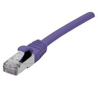 CONNECT 0,30 m Cobre RJ45 Cat. 6 A, S/FTP LSZH Snagless Patch Cable - Morado