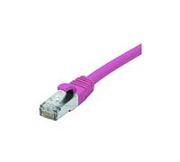 CONNECT 15 m Full Cobre RJ45 Cat. 6 F/UTP LSZH Snagless Patch Cable - Rosa