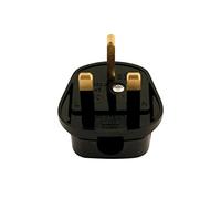 Connect 30677 High Impact Black Plug Tops 13A 10pc