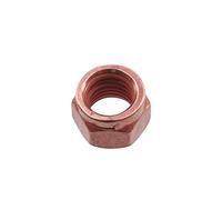 Connect 30738 Copper Flashed Nut Slotted Lock M10 x 1.5 x 14mm Hex 5pc