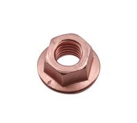 Connect 30740 Copper Flashed Nut Flanged & Self Locking M10 x 1.5 x 15mm Hex 5pc, Brown