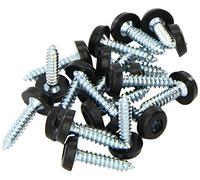 Connect 31548 Number Plate Screw 10 x 1 Black Polytop 100pc
