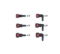 Connect 34226 Assorted AdBlue® Straight & Angled Quick Connectors 18pc