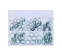 CONNECT 37691 - Juego de caja de clip doble "O" - 8 a 20 mm; 100 piezas