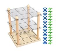 Connect Board Games, Interactive Learning, 20.2x20.2x23.5cm, Juego Estratégico 3D, Juego De De Trabajo En Equipo, Mejora El Enfoque Y La Paciencia, para Niños A Salones De Viajes De Viaje