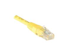 CONNECT Cable de conexión de 0,50 m, Cobre/Aluminio, RJ45 categoría 5e U/UTP, Color Amarillo