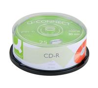 Cd-r q-connect capacidad 700mb duracion 80min velocidad 52x bote de 25 unidades - KF00420