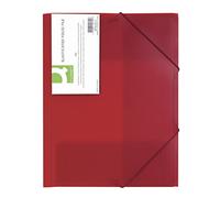 Connect Folder Clip & Elastic Frosted Red Rojo - Carpeta (Rojo, A4)