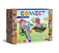 Connect Trefl Set de Bloques 2 en 1, casita de árbol/Molino de Viento - 255 Piezas: 250 Bloques + figurita de 5 Bloques, Juguete Creativo para Adultos y para niñas y niños a Partir de 6 años.