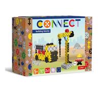 Connect Trefl Set de Bloques 2 en 1, grúa/camión grúa HDS - 169 Piezas: 164 Bloques + figurita de 5 Bloques, Juguete Creativo para Adultos y para niñas y niños a Partir de 5 años.