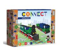 Connect Trefl Set de Bloques 2 en 1, Tren/camión con Remolque - 279 Piezas: 274 Bloques + figurita de 5 Bloques, Juguete Creativo para Adultos y para niñas y niños a Partir de 7 años.