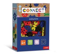Connect Trefl Set de Bloques Basic Boy - 70 Bloques de Diferentes Formas, Juguete Creativo para Adultos y para niñas y niños Desde 4 años