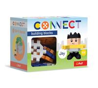 Connect Trefl Set de Bloques Pocket Boy, Jay - 35 Piezas: 30 Bloques + figurita de 5 Bloques, Juguete Creativo para Adultos y para niñas y niños a Partir de 4 años.
