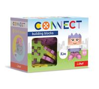 Connect Trefl Set de Bloques Pocket Girl, Kim - 35 Piezas: 30 Bloques + figurita de 5 Bloques, Juguete Creativo para Adultos y para niñas y niños a Partir de 4 años.